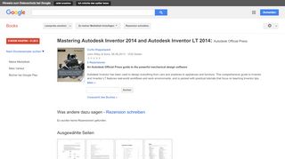 
                            13. Mastering Autodesk Inventor 2014 and Autodesk Inventor LT 2014: ...