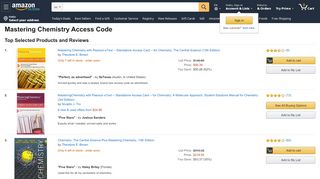 
                            11. Mastering Chemistry Access Code: Amazon.com