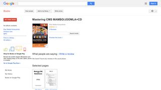 
                            9. Mastering CMS MAMBO/JOOMLA+CD