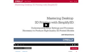 
                            12. Mastering Desktop 3D Printing with Simplify3D - O'Reilly Media