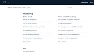 
                            8. Mastering – LANDR Help - Find What You Need | LANDR