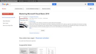 
                            7. Mastering Microsoft Visual Basic 2010