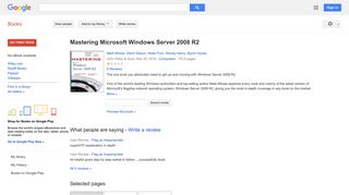 
                            11. Mastering Microsoft Windows Server 2008 R2