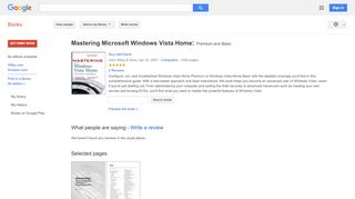 
                            9. Mastering Microsoft Windows Vista Home: Premium and Basic - Google Books Result
