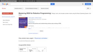 
                            13. Mastering ROS for Robotics Programming: Design, build, and simulate ...
