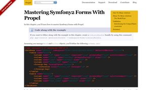 
                            13. Mastering Symfony2 Forms With Propel - Propel