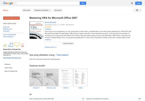 
                            8. Mastering VBA for Microsoft Office 2007
