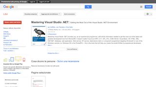 
                            10. Mastering Visual Studio .NET: Getting the Most Out of the Visual ...