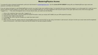 
                            4. MasteringPhysics Access - WPI