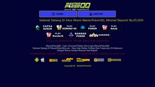 
                            3. MasterPokerQQ - Link ALternatif Daftar Dan Login MasterPokerQQ