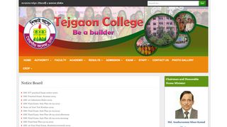 
                            12. Masters - ::Tejgaon College