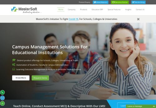 
                            10. MasterSoft: Education ERP Software For Schools & Higher ED