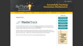 
                            6. MasterTrack | ReThink Mathematics