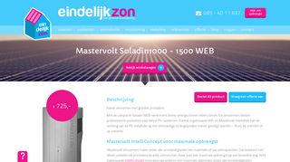 
                            8. Mastervolt Soladin 1000 - 1500 WEB – Eindelijk Zon