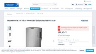 
                            5. Mastervolt Soladin 1000 WEB Solarwechselrichter | preVent GmbH