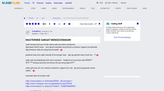 
                            11. MASTERWEB SANGAT MENGECEWAKAN! | KASKUS