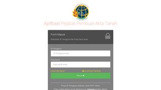 
                            6. Masuk | Aplikasi Pejabat Pembuat Akta Tanah - Portal Mitra ...