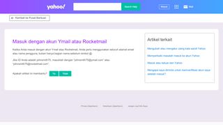 
                            2. Masuk dengan akun Ymail atau Rocketmail | Yahoo Bantuan ...