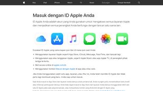 
                            1. Masuk dengan ID Apple Anda - Apple Support