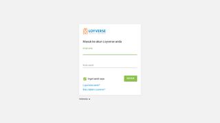 
                            1. Masuk ke akun Loyverse Back Office anda