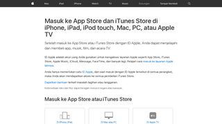 
                            2. Masuk ke App Store dan iTunes Store di iPhone, iPad, iPod touch ...