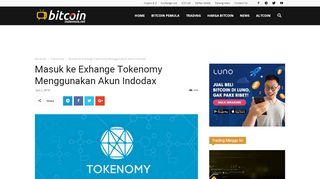 
                            10. Masuk ke Exhange Tokenomy Menggunakan Akun Indodax | Bitcoin ...