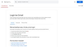 Masuk ke Gmail - Android - Bantuan Gmail - Google Support