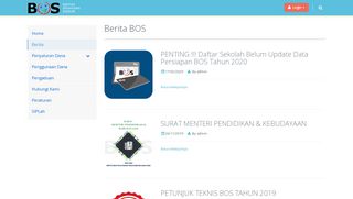 
                            3. Masuk Website - BOS