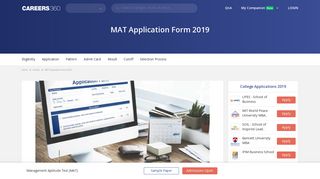 
                            3. MAT Application Form 2019, Registration (Feb Exam) - Extended till ...