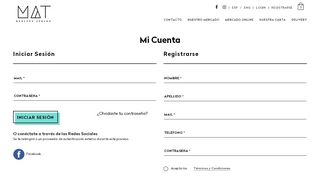 
                            12. MAT | Login - Registro - MAT | Mercado Urbano