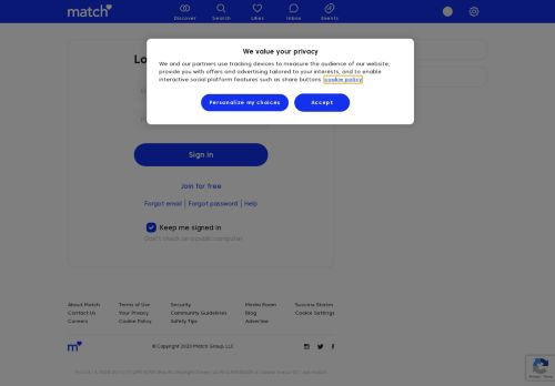 
                            3. Match® | Login | The Leading Online Dating Site for Singles & Personals