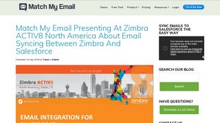 
                            9. Match My Email Presenting at Zimbra ACTIV8 on Email Syncing in ...