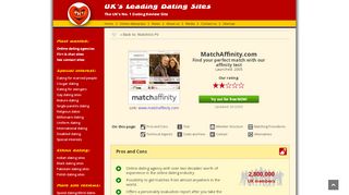 
                            8. MatchAffinity UK Review: costs, features, members, deep analysis...