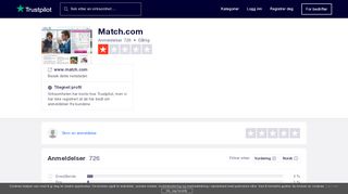 
                            11. Match.com Anmeldelser | Les kundenes anmeldelser av www.match ...