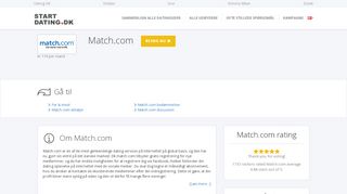 
                            3. ? MATCH.COM™ den bedste datingside? → Rabatter & Anmeldelser