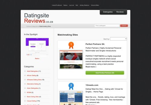 
                            11. Matchmaking Sites - Reviews about datingwebsites