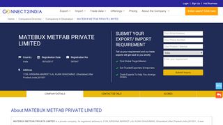 
                            4. MATEBUX METFAB PRIVATE LIMITED - Company, registration details ...