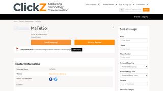 
                            10. MaTelSo - Social & Relationships - Martech - ClickZ Martech Directory