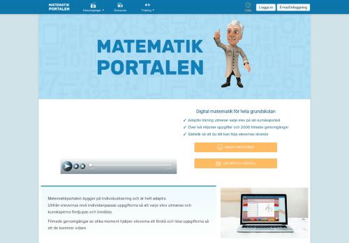 
                            8. Matematikportalen