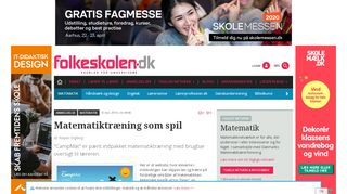 
                            5. Matematiktræning som spil - Folkeskolen.dk