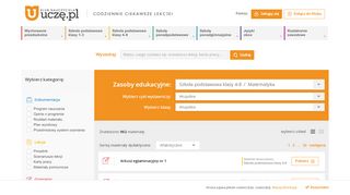 
                            3. Matematyka - Szkoła podstawowa klasy 4-8 Matematyka | Uczę.pl