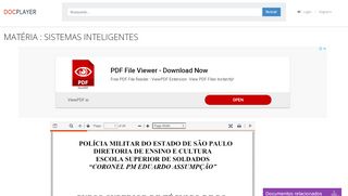 
                            10. MATÉRIA : SISTEMAS INTELIGENTES - PDF - DocPlayer.com.br