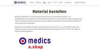 
                            3. Material bestellen | Medics Labor