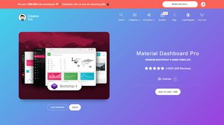 
                            8. Material Dashboard PRO: Premium Bootstrap 4 Admin & Dashboard ...