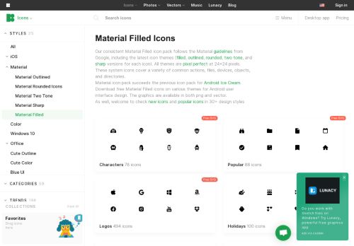 
                            2. Material Design Icons - 5,700 Free Icons - Icons8