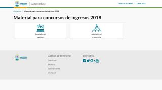 
                            9. Material para concursos de ingresos 2018 : Gobierno