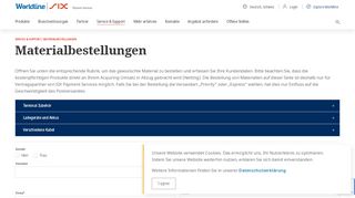 
                            8. Materialbestellungen – SIX Payment Services