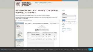 
                            13. Materiali Didattici » Messaggi email agli studenti iscritti al proprio ...