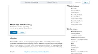 
                            11. Materialise Manufacturing | LinkedIn