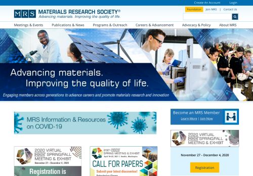 
                            3. Materials Research Society (MRS) | Materials science journals ...